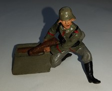 Lineol Artillerie Figur kniend