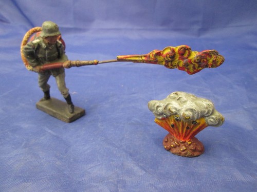 Soldat mit flammenwerfer - flammenwerfer,