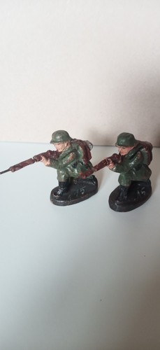 Massefigur soldat schutze - 2x,